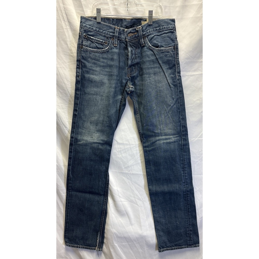 Holster 28/30 Straight Leg Jeans 4 Button Closure As Is Cut Hem  Distressed